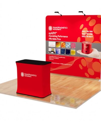 Straight tension fabric trade show display kit