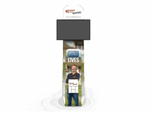 Monitor iPad Brochure Stand with Graphic