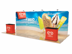 10 x 20ft Custom Trade show Booth Combo D