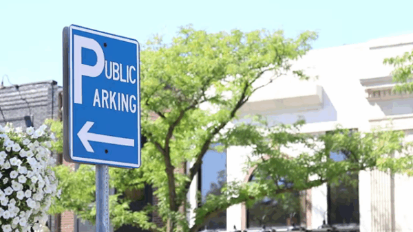 Custom rigid public parkingsign