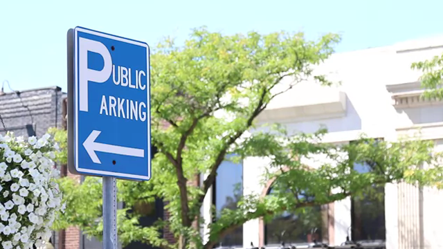 Custom rigid public parkingsign