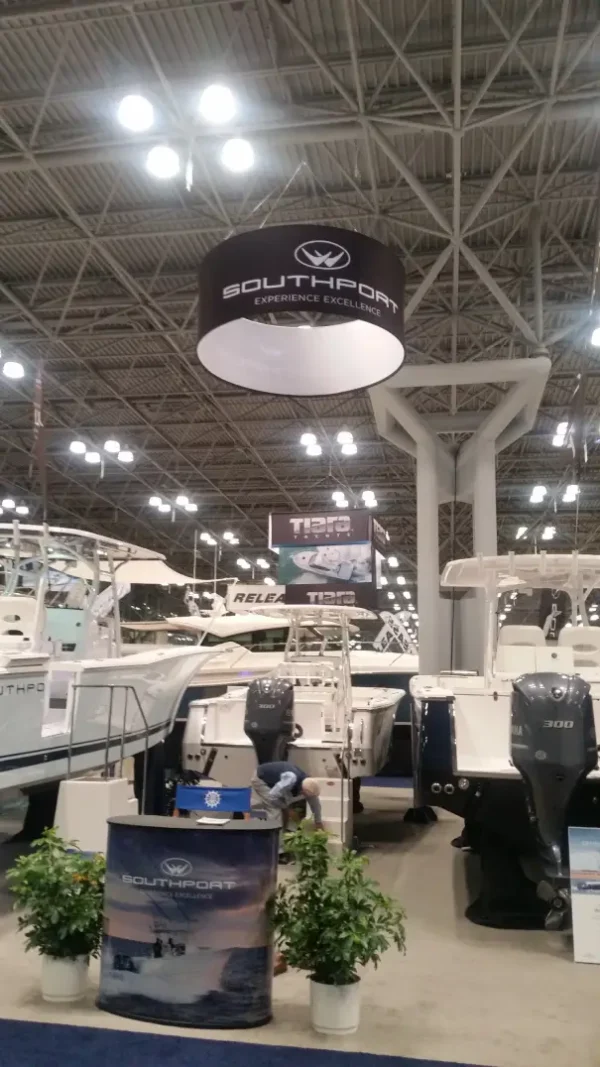 circle hanging banner