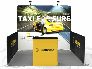 10 x 10ft Portable Tension fabric Trade Show Booth 01