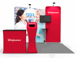 10 x 10ft Portable Tension fabric Trade Show Booth 03