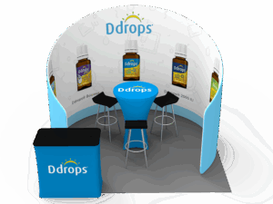 10 x 10ft Portable Exhibition Stand Display Booth 09