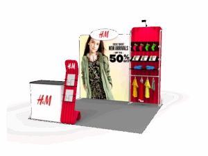 10 x 10ft Portable Exhibition Stand Display Booth 22