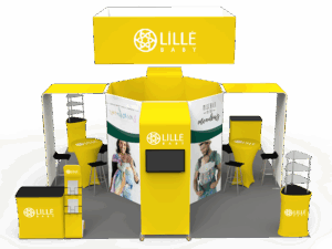 20 x 20ft Custom Trade show Booth Combo 05