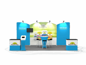 10 x 20ft Custom Trade show Booth Combo 01