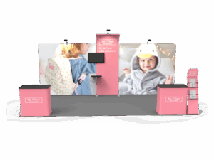 10 x 20ft Custom Trade show Booth Combo 04