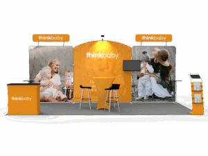 10 x 20ft Custom Trade show Booth Combo 06