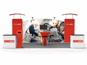 10 x 20ft Custom Trade show Booth Combo 07