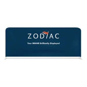 Zodiac Branded 20' Straight Tension Fabric Wall