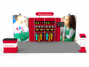 10 x 20ft Custom Trade show Booth Combo 17
