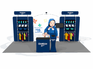 10 x 20ft Custom Trade show Booth Combo 19
