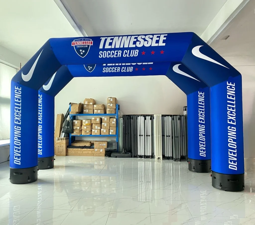 Inflatable Arch for Tennessee Soccer Club.