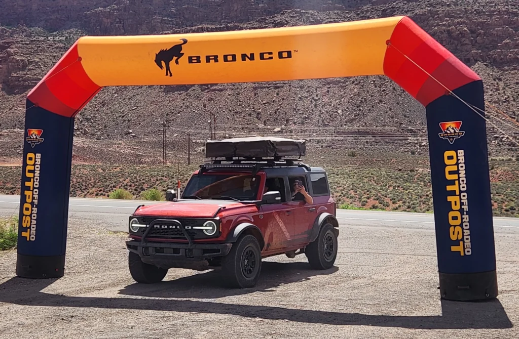 Inflatable Arch used for Bronco auto event.