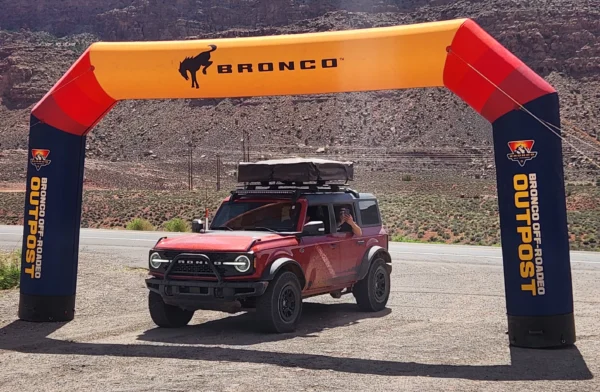 Inflatable Arch used for Bronco auto event.