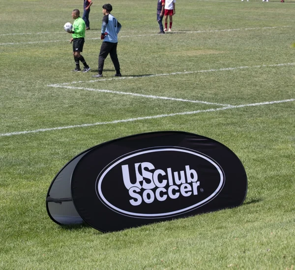 Horizontal A-Frame Banner used for US Club Soccer event in Colorado.