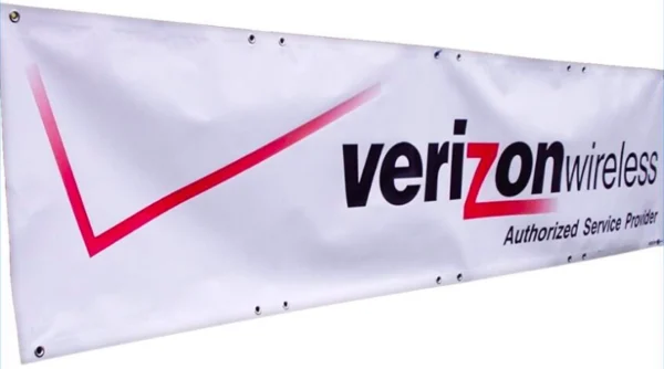 Vinyl Banners used for Verizon Wireless signage.