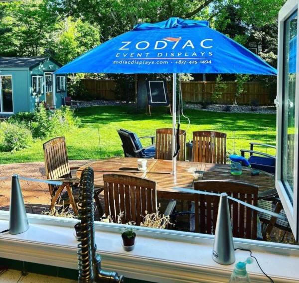 Market Umbrellas used in the backyard.