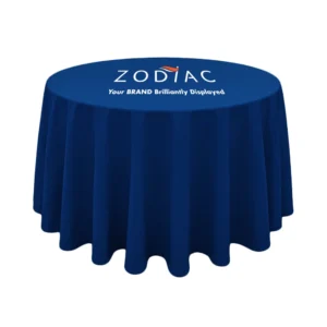 Round Tablecloth rendering of Zodiac Event Displays.