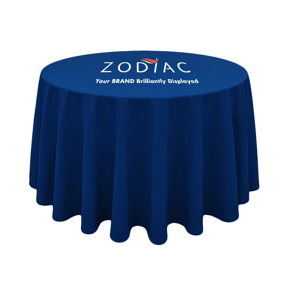 Round Tablecloth rendering of Zodiac Event Displays.