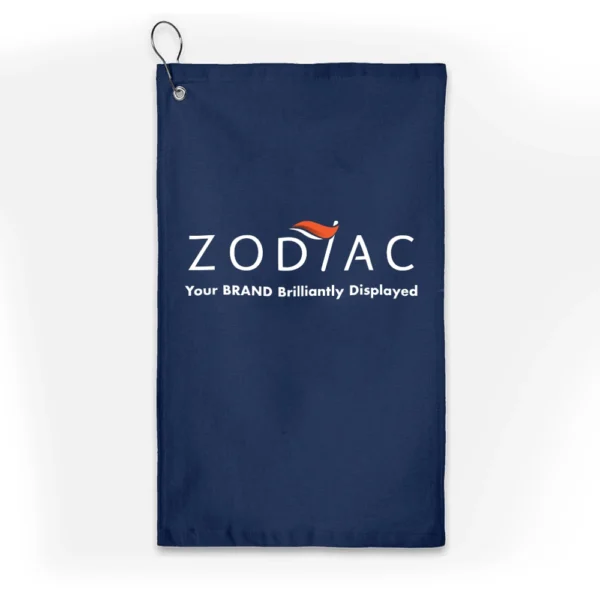 Golf Towels rendering of Zodiac Event Displays.