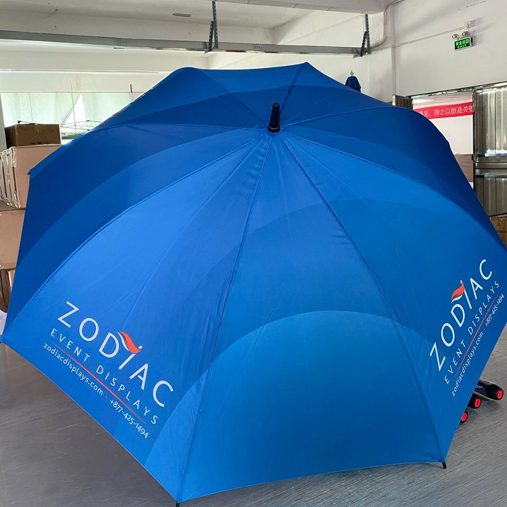 Golf Umbrella with Zodiac Event Displays custom branding