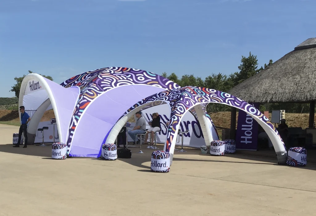 Inflatable Air Tent used at Hollard event.