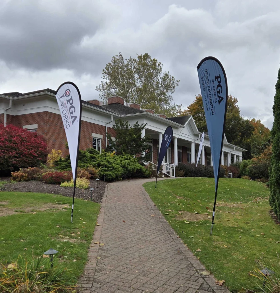 Flying Banners used at PGA golf event