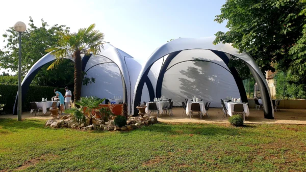 Inflatable Air Tent used at a luxury outdoor event.