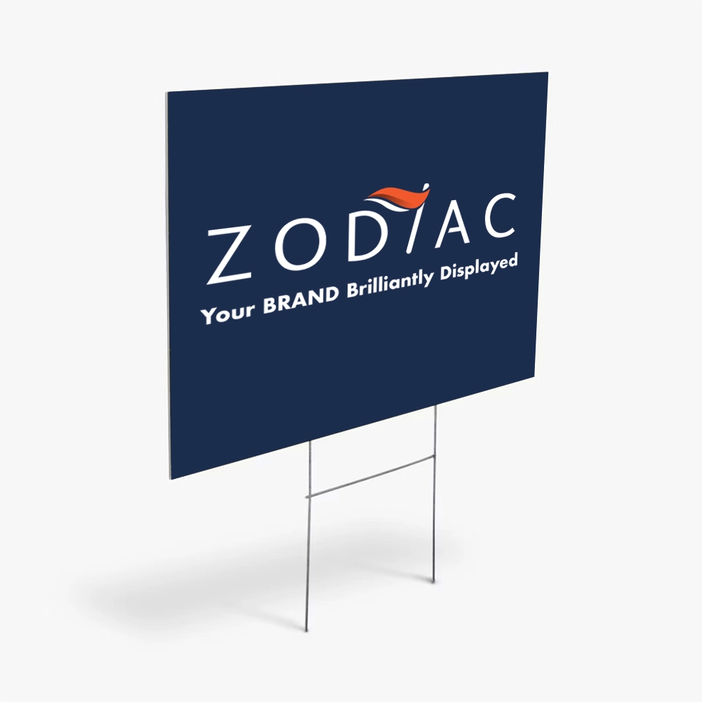 Coroplast Sign branded for Zodiac Event Displays