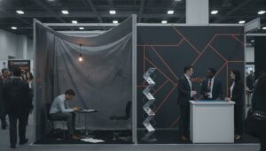 DIY Trade Show Backdrop vs Professional: The 2026 Visual Impact Guide