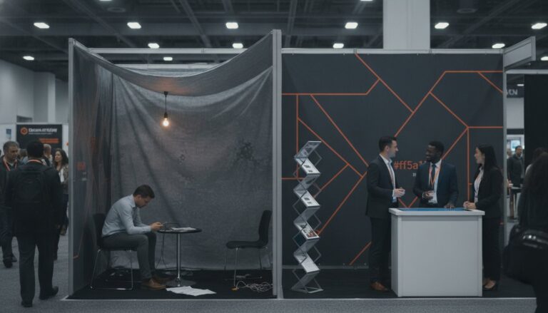 DIY Trade Show Backdrop vs Professional: The 2026 Visual Impact Guide