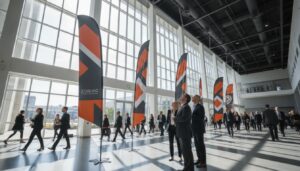 Using Custom Flags to Attract Trade Show Visitors: The 2026 Strategic Guide