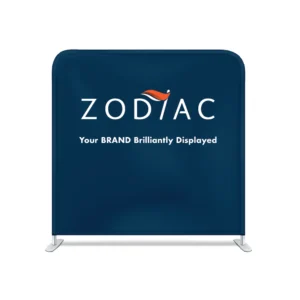 8ft straight tension wall branded for Zodiac Event Displays.
