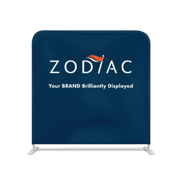 8ft straight tension wall branded for Zodiac Event Displays.