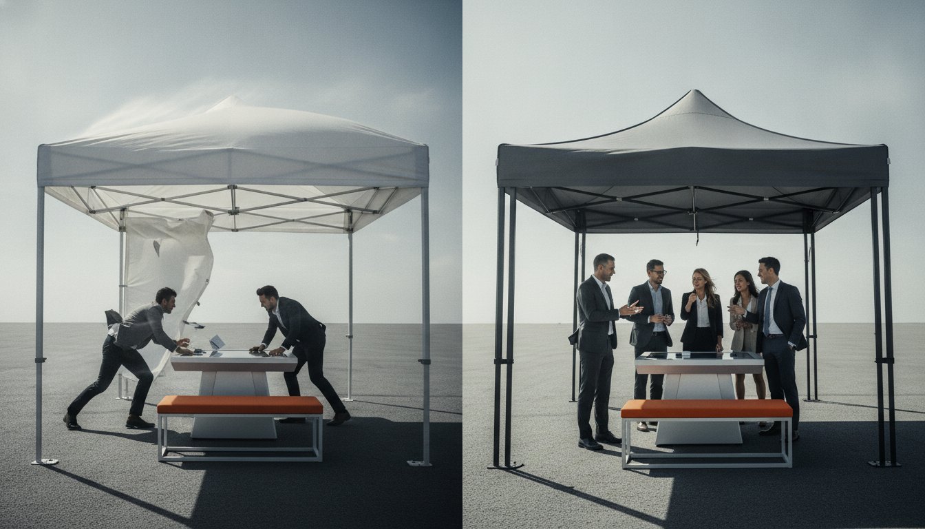 Pop Up vs Frame Tents: 2026 Wind Resistance Guide