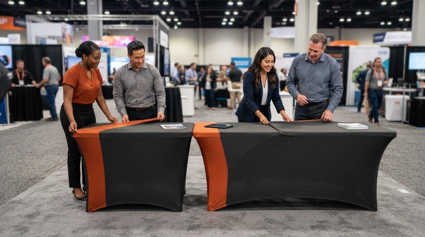 Convertible Trade Show Table Throw: A 2026 Buying Guide
